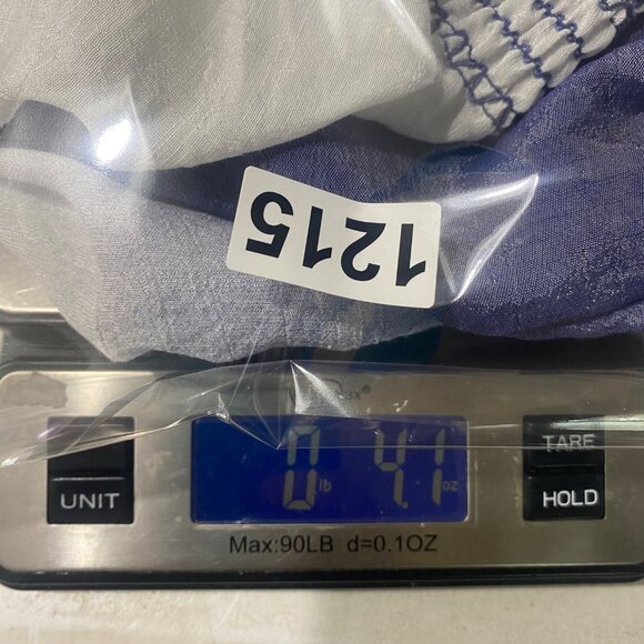 Zac & Rachel Button Down Tunic Top Womens Petite L Blue Ombre Blouse Long Sleeve - Picture 10 of 10